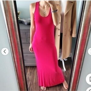 UEC Mott50 Magenta Maxi Dress size S length 56"